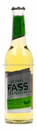 Foto Veltins Fassbrause Apfel Kräuter alkoholfrei 0,33 l Glas Mehrweg