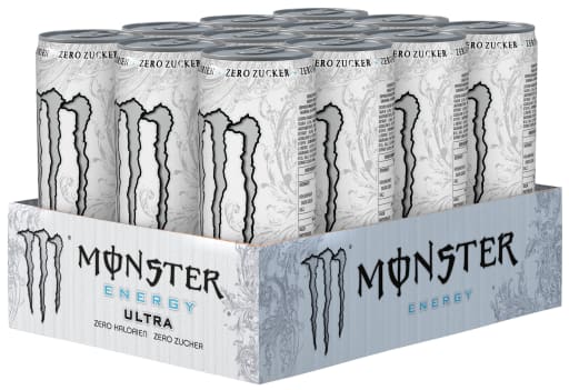 Foto Monster Energy Ultra Zuckerfrei Karton 12 x 0,355 l Dose Einweg