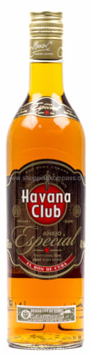 Foto Havana Club Especial Rum Karton 6 x 0,75 l Glas