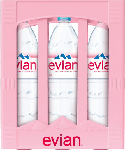 Miniaturansicht 0 Evian Mineralwasser Naturelle Kasten 6 x 1,5 l PET Einweg