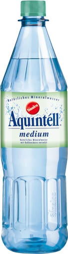 Foto Aquintéll Mineralwasser Medium Flasche 1 l PET Mehrweg