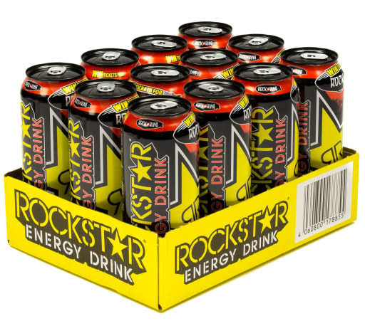 Foto Rockstar Energy Drink Original Karton 12 x 0,5 l Dose Einweg