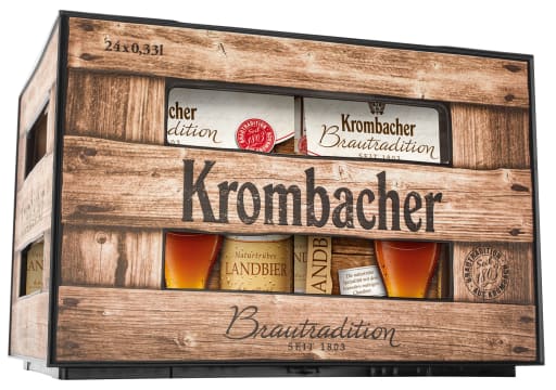 Foto Krombacher Brautradition Naturtrübes Landbier Kasten 4 x 6 x 0,33 l Glas Mehrweg