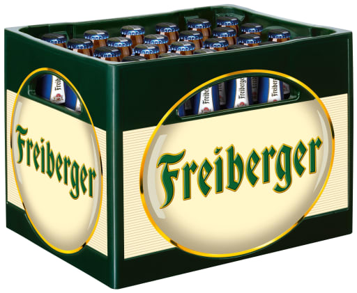 Foto Freiberger 0,0% Alkoholfrei Kasten 24 x 0,33 l Glas Mehrweg