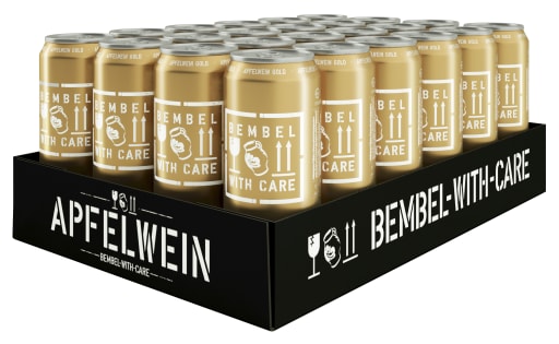 Miniaturansicht 0 Bembel With Care Apfelwein-Gold Karton 24 x 0,5 l Dose Einweg