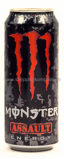 Foto Monster Energy Drink Assault 0,5 l Dose Einweg