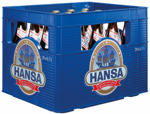 Foto Hansa Export Kasten 20 x 0,5 l Glas Mehrweg