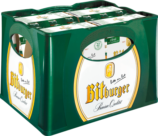 Foto Bitburger 0,0% Herb Pils Alkoholfrei Kasten 4 x 6 x 0,33 l Glas Mehrweg