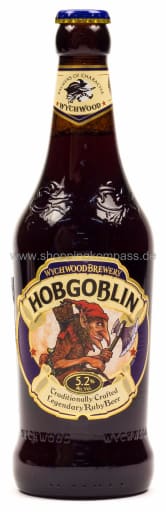 Foto Wychwood Brewery Hobgoblin Traditionally Crafted Legendary Ruby Beer 0,5 l Glas Einweg