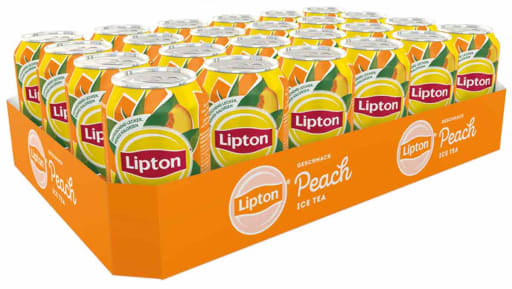 Foto Lipton Ice Tea Eistee Peach Karton 24 x 0,33 l Dose Einweg