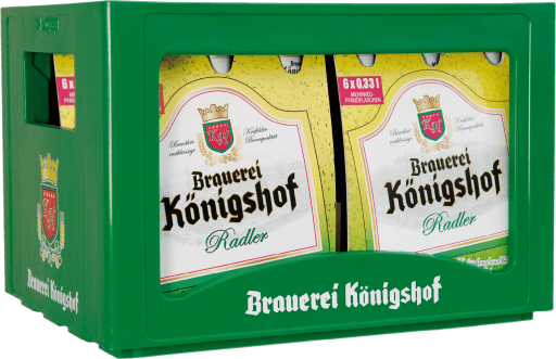 Miniaturansicht 0 Brauerei Königshof Radler Kasten 24 x 0,33 l Glas Mehrweg