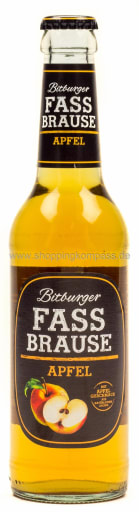 Foto Bitburger Fassbrause Apfel 0,33 l Glas Mehrweg