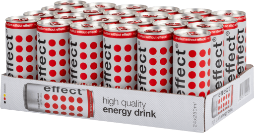 Foto Effect Energy Drink Karton 24 x 0,25 l Dose Einweg