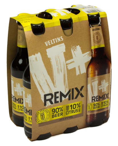 Foto Veltins V+ Remix 90% Beer 10% Citrus 6 x 0,33 l Glas Mehrweg