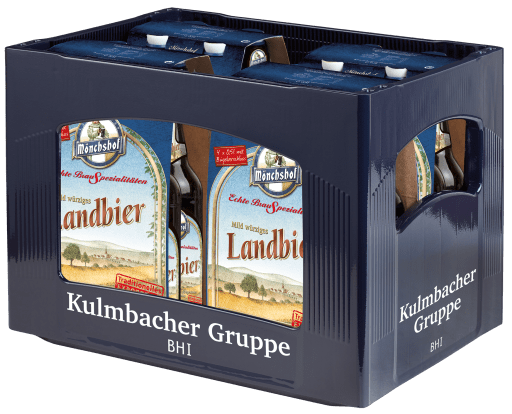 Miniaturansicht 0 Kulmbacher Mönchshof Landbier Bügel Kasten 4 x 4 x 0,5 l Glas Mehrweg