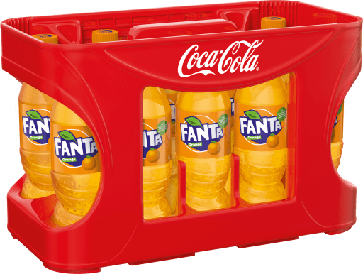 Foto Fanta Orange Kasten 12 x 0,5 l PET Einweg