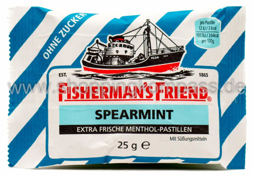 Foto Fisherman's Friend Frische Spearmint Pastillen 25 g