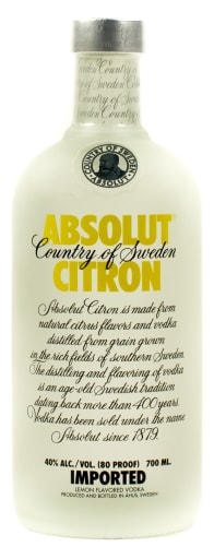 Foto Absolut Vodka Imported Citron 0,7 l
