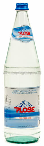 Foto Plose Mineralwasser Naturelle 1 l Glas Mehrweg