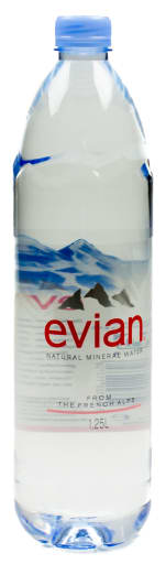 Foto Evian Mineralwasser Naturelle 1,25 l PET Einweg