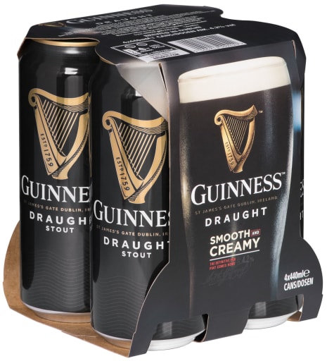 Miniaturansicht 0 Guinness Draught Brewed in Dublin 4 x 0,44 l Dose Einweg