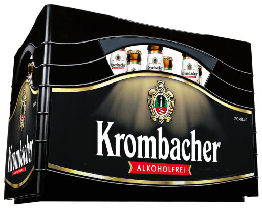 Foto Krombacher Pils alkoholfrei Kasten 20 x 0,5 l Glas Mehrweg