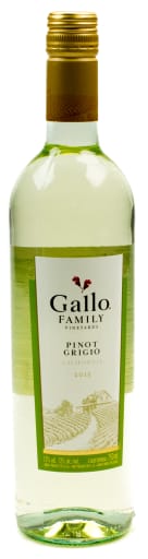 Foto Gallo Family Pinot Grigio California Weißwein 2015 0,75 l Glas