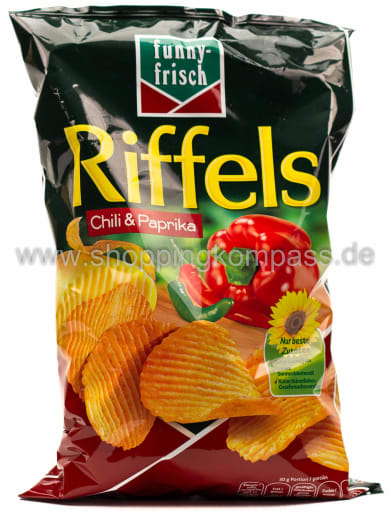 Foto Funny-Frisch Riffels Chili & Paprika 150 g