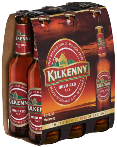 Foto Kilkenny Irish Beer 6 x 0,33 l Glas Mehrweg