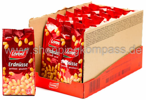 Foto Lorenz Erdnüsse geröstet gesalzen Karton 14 x 200 g