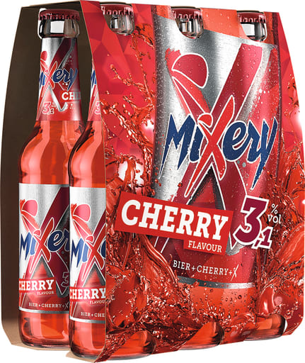 Foto Mixery Cherry Kasten 4 x 6 x 0,33 l Glas Mehrweg