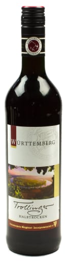 Foto Württemberg Lemberger halbtrocken Rotwein 0,75 l Glas