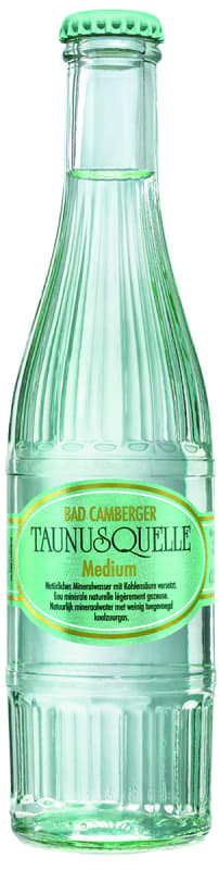 Bad Camberger Taunusquelle Mineralwasser Medium Kasten 20 x 0,25 l Glas Mehrweg