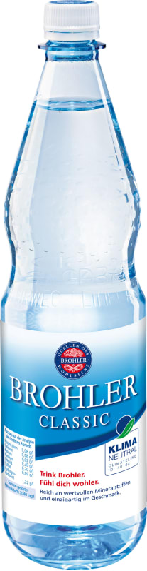 Brohler Mineralwasser Classic 1 l PET Mehrweg