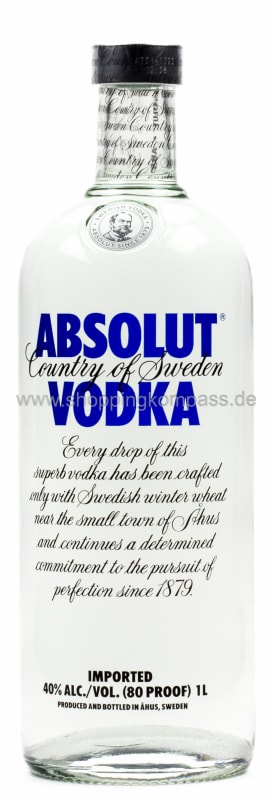 Absolut Vodka Imported 1 l