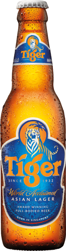 Tiger Lager Beer Kasten 24 x 0,33 l Glas Mehrweg