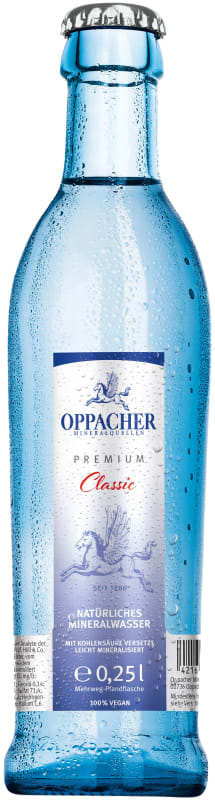 Oppacher Mineralwasser Classic Gastro Kasten 24 x 0,25 l Glas Mehrweg