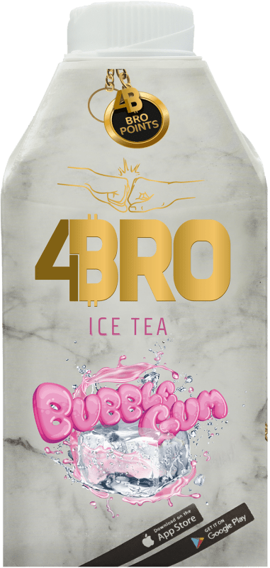 4BRO Ice Tea Bubble Gum Karton 8 x 0,5 l Tetra-Pack