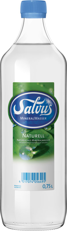 Salvus Mineralwasser Naturell Kasten 12 x 0,75 l Glas Mehrweg