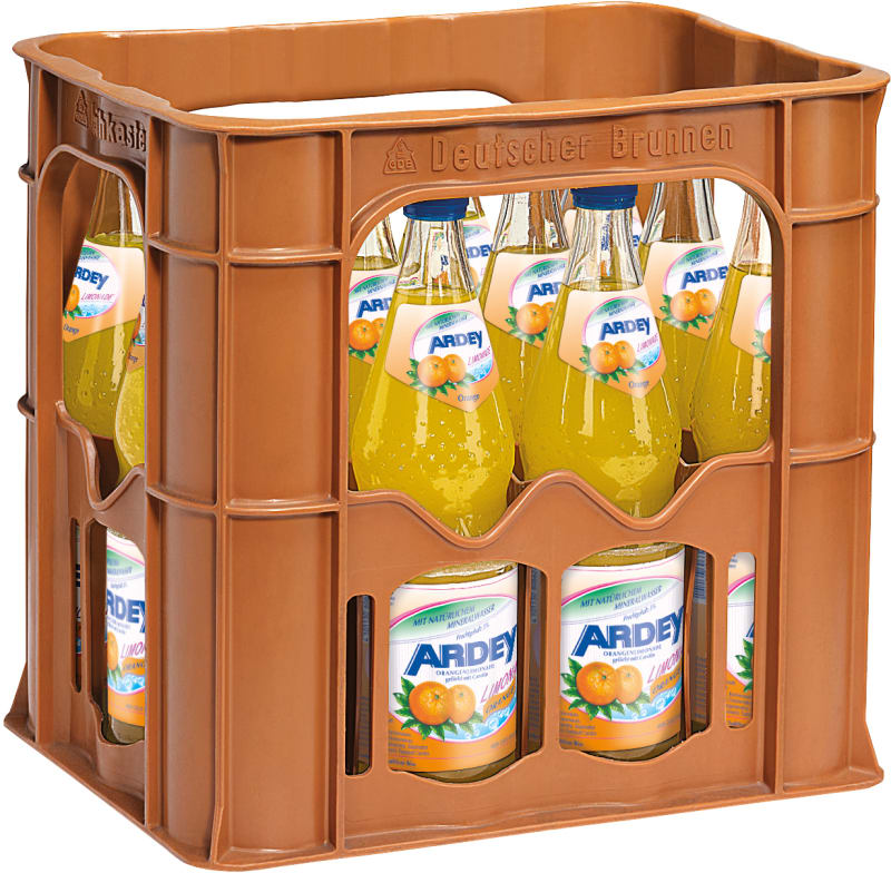 Ardey Quelle Limonade Orange Kasten 12 x 0,7 l Glas Mehrweg