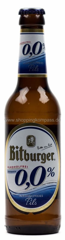 Bitburger Pils alkoholfrei Kasten 24 x 0,33 l Glas Mehrweg