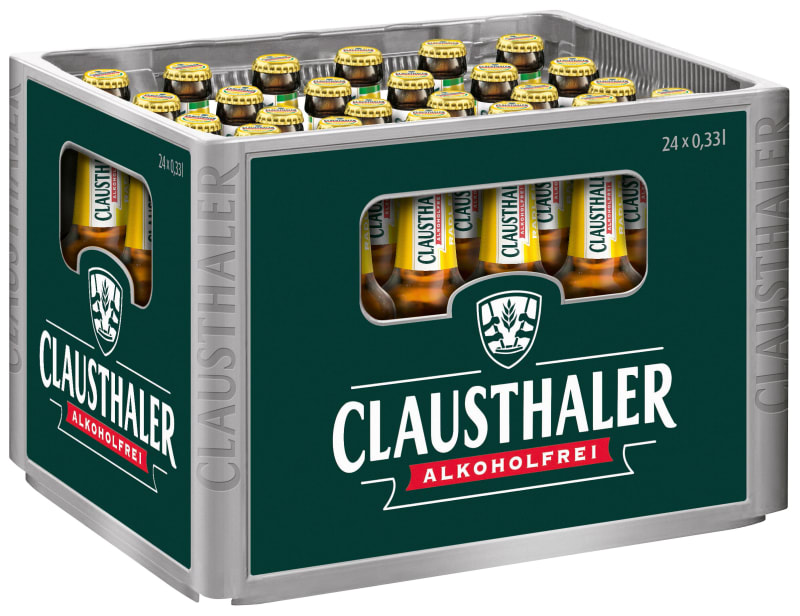 Clausthaler Radler alkoholfrei Kasten 24 x 0,33 l Glas Mehrweg