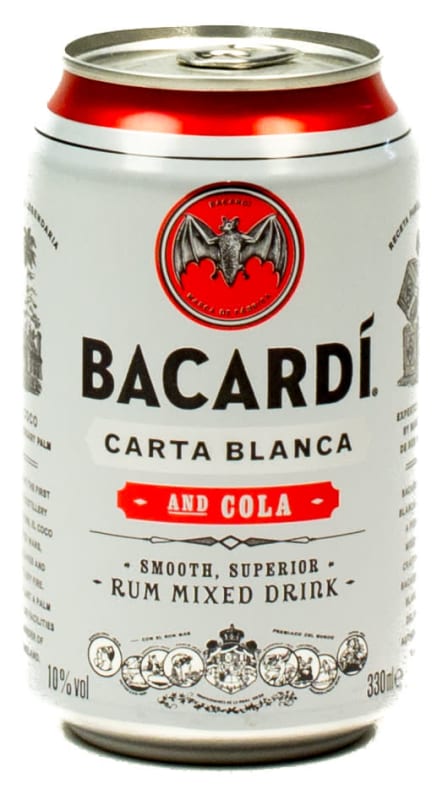 Bacardi Cola Karton 24 x 0,33 l Dose Einweg