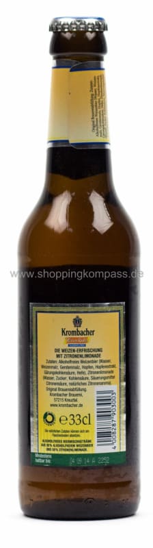 Krombacher Weizen Radler alkoholfrei Kasten 4 x 6 x 0,33 l Glas Mehrweg