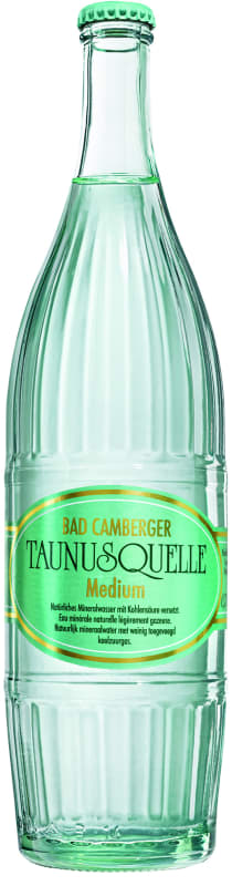 Bad Camberger Taunusquelle Mineralwasser Medium 0,75 l Glas Mehrweg