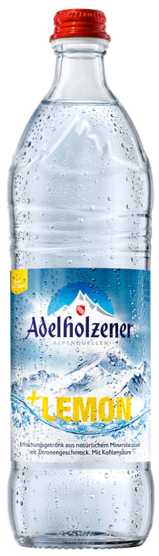 Adelholzener Mineralwasser + Lemon Kasten 12 x 0,75 l Glas Mehrweg