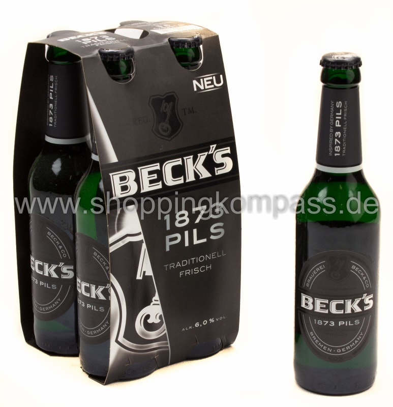 Becks 1873 Pils Kasten 6 x 4 x 0,33 l Glas Mehrweg