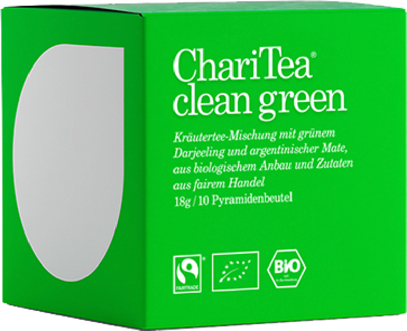 ChariTea clean green Pyramidenbeutel 10 x 1,8 g