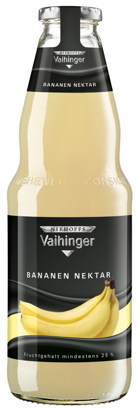 Niehoffs Vaihinger Bananen Nektar 1 l Glas Mehrweg