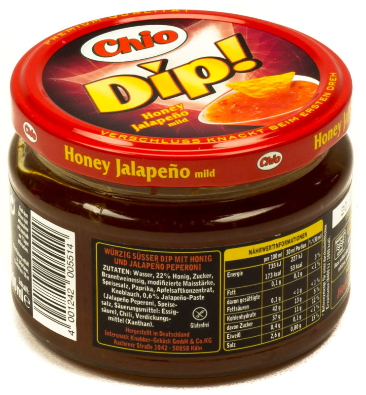 Chio Dip Honey Jalapeno mild 200 ml Glas